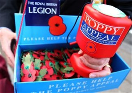 Poppy day Howard Collection box