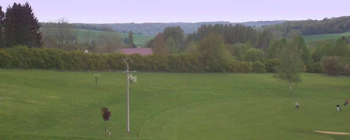 Villarceaux - View North West across Chaussy and valley from 4th green (1)